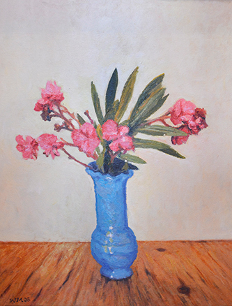 Walter-Meyer,-Oleander-in-Hylton-Nel-Vase,---oil-on-canvas-(2)