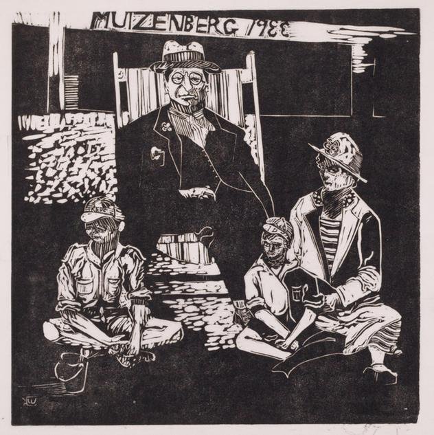 Muizenberg 1933,  printed on Thai Mulberry