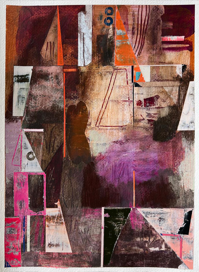 John Murray, Abstract 1,  & PAstel on paper