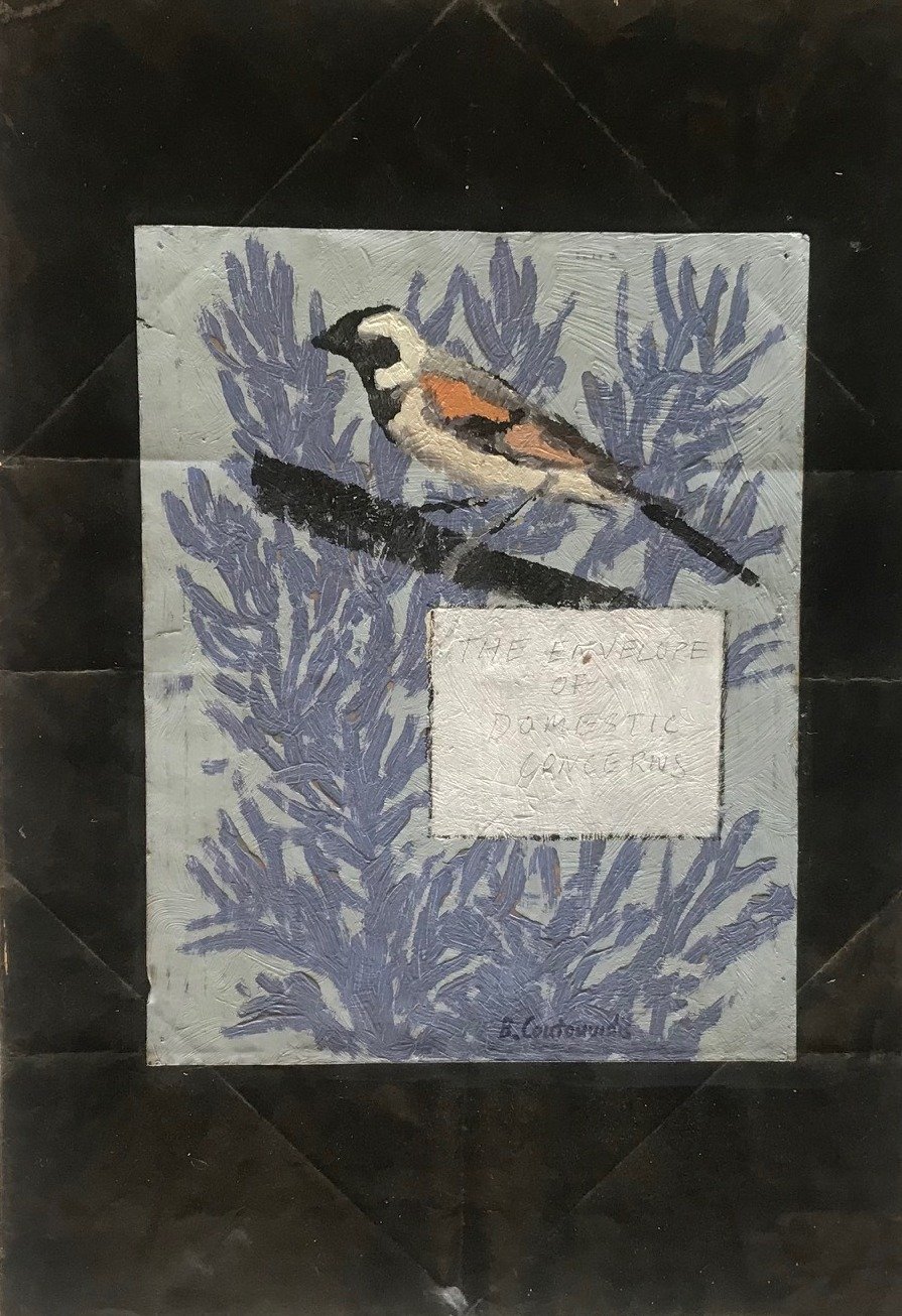 Ben Coutouvidis, The envelope of domestic concerns, Oil on Paper