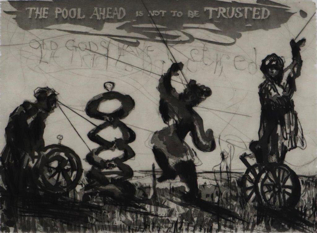 William Kentridge - The Pool Ahead Is Not To Be Trusted -  -  - 2019 - Edition of 40