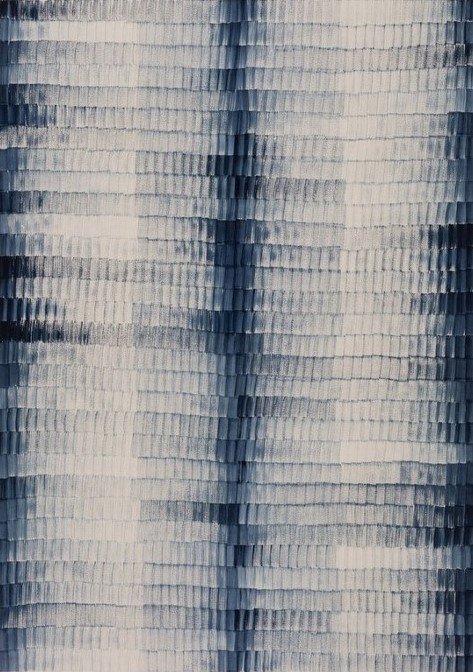 Ghosts of Deep Blue, Oil on Fabriano Rosaspina paper