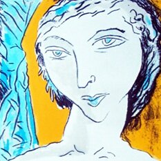 Jan-Vermeiren Femme-Bleu  %2C-.00